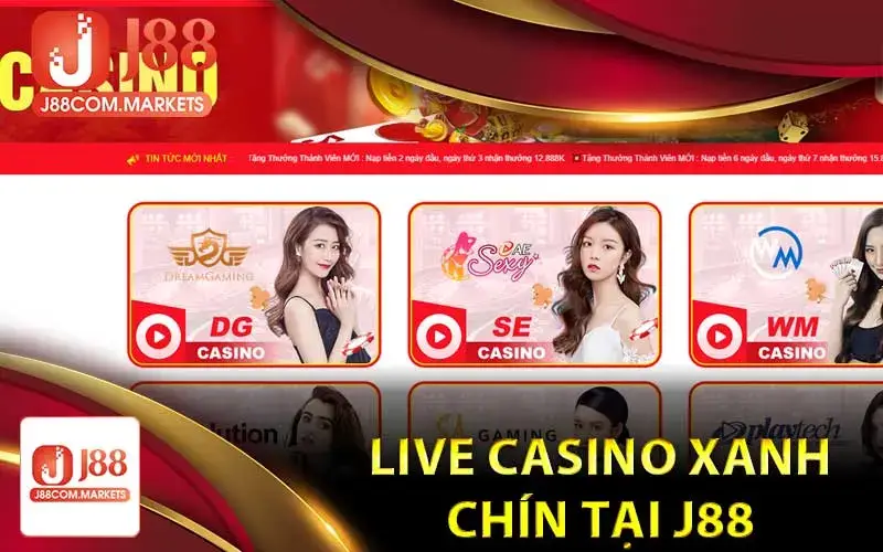 Live Casino Hấp Dẫn Tại Trang Game J88